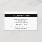 Pawprint hart | Gourmet Dog-bakkerij Visitekaartje (Achterkant)