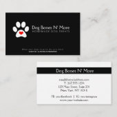 Pawprint hart | Gourmet Dog-bakkerij Visitekaartje (Voorkant / Achterkant)
