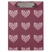 Pawprint hart klembord (Voorkant)