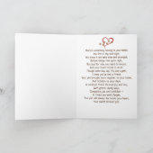 Pawprint hart voor computerverlies kaart (Binnen)