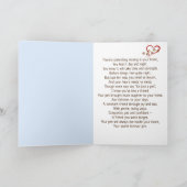 Pawprint hart voor computerverlies kaart (Binnen)