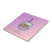 Pawprint Heart Everyday Pet Tegeltje (Zijkant)