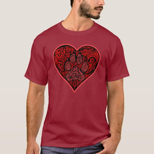 Pawprint Heart Shirt (Voorkant)