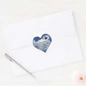 Pawprint Memorial Gedicht Ronde Sticker (Envelop)