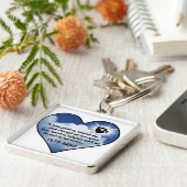 Pawprint Memorial Poem Sleutelhanger (Zijkant)