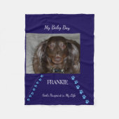  Pawprint Path Keepsake Fleece Deken (Voorkant)