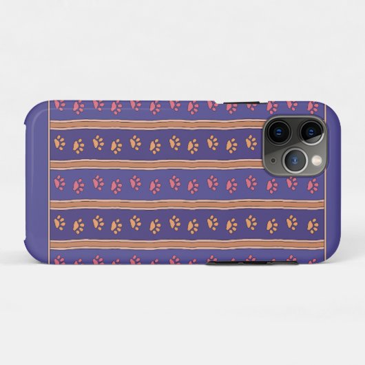 Pawprint Patroon Case-Mate iPhone Case (Achterkant (horizontaal))