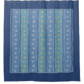 Pawprint Patroon Douchegordijn (Voorkant)