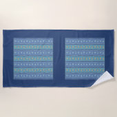 Pawprint Patroon Strandlaken (Voorkant)