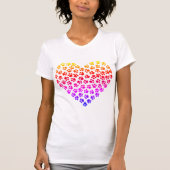 Pawprint Rainbow Heart T-shirt (Voorkant)
