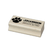 Pawprint retouradres Rubberen stempel met inkt (Stempel)