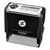 Pawprint retouradres Zelfinkt Rubberstempel Zelfinktende Stempel (Product)