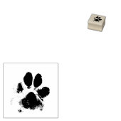 Pawprint stempel, hondenpoot zwart opdruk huisdier rubberstempel (Gestempeld)