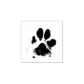 Pawprint stempel, hondenpoot zwart opdruk huisdier rubberstempel (Afrduk)