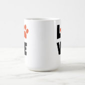 Pawprint Valentijnsdag Love Mok (Center)