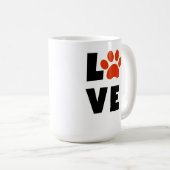 Pawprint Valentijnsdag Love Mok (Voorkant rechts)