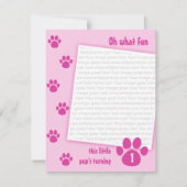 PawprintBlue_0071bc Kaart (Voorkant)