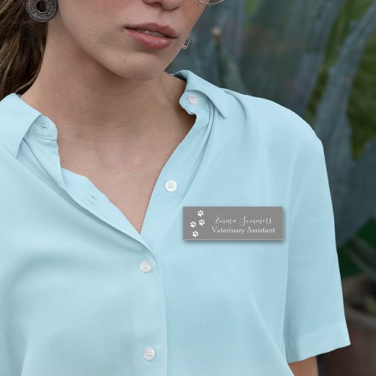 Pawprinters Vet Veterinary Business Naamplaatje