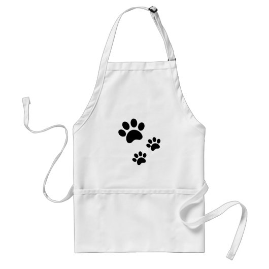 Pawprints Apron Standaard Schort (Voorkant)