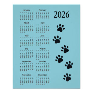 Pawprints Design 2026 Agenda Poster