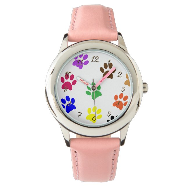 Pawprints Horloge (Voorkant)