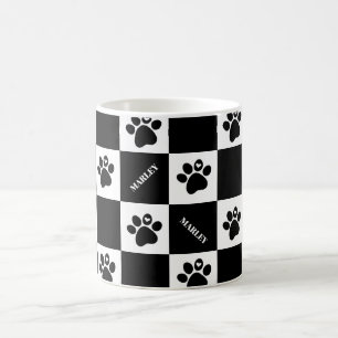 Pawprints met hart koffiemok