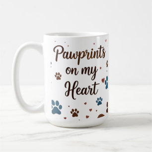 Pawprints op mijn hart 15 oz Mok