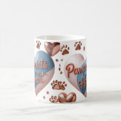 Pawprints op mijn hart - kleur veranderende Mok (1 (Center)