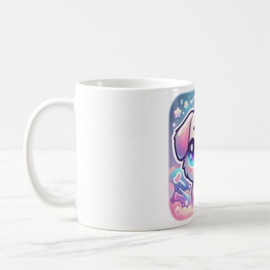 Pawprints op mijn hart Mok kawaii puppy Schattige (Links)