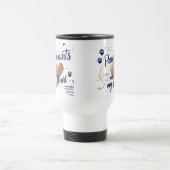 Pawprints op mijn hart - Pet Lover Travel Mug Reisbeker (Center)