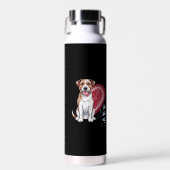 Pawprints op mijn harthond waterfles (Voorkant)