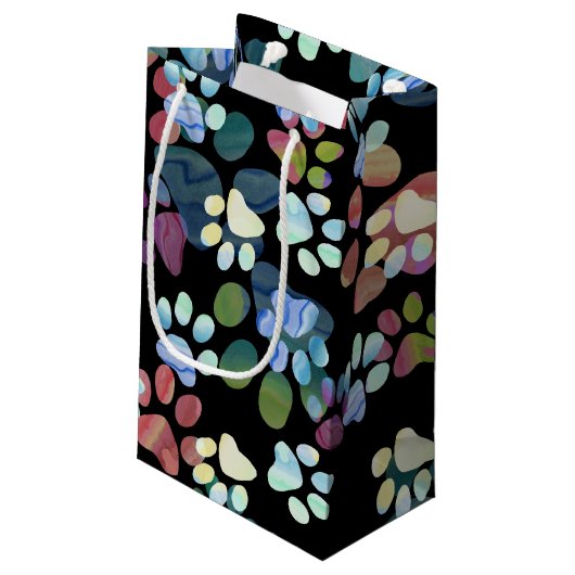 Pawprints Overwaar Klein Cadeauzakje (Achterkant Gekanteld)