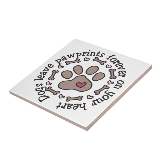 Pawprints Tegeltje (Zijkant)