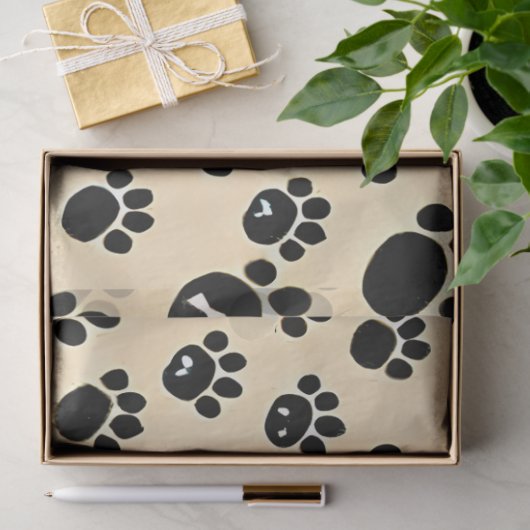 Pawprints Tissuepapier (Geschenk)