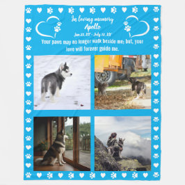 Pawprints van de liefde Foto Fleece Deken