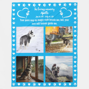 Pawprints van de liefde Foto Fleece Deken