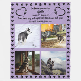Pawprints van de liefde Foto Fleece Deken