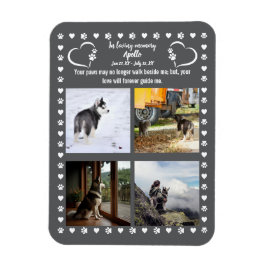 Pawprints van de liefde Foto Magneet