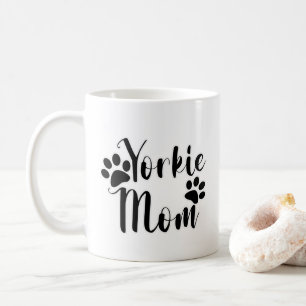 Pawprints Yorkie Mom Grafisch Ontwerp Koffiemok