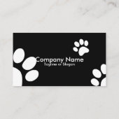 Paws aangepaste kleur visitekaartje (Achterkant)