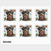 Paws and Antlers Vakantie Plezier! Vierkante Sticker (Vel)