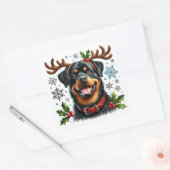 Paws and Antlers Vakantie Plezier! Vierkante Sticker (Envelop)
