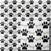 Paws And Bones Seamless Pattern Custom  Tegeltje