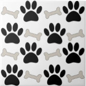Paws And Bones Seamless Pattern Custom  Tegeltje