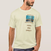 PAWS AND EFFECT-book title on t-shirt (Voorkant)