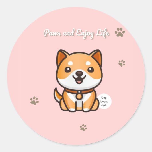 Paws and Enjoy Life Stickers (Voorkant)