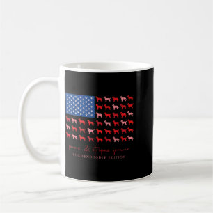 Paws And Es Forever Goldendoodle Usa Vlag 4 juli Koffiemok