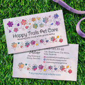 Paws and Heats - handgetekende lijnkunst & waterve Visitekaartje