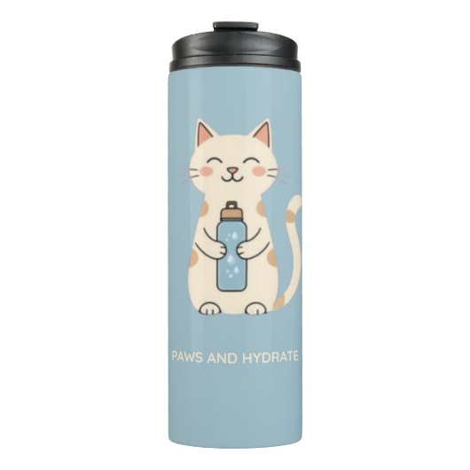 Paws and Hydrate Thermal Tumbler Thermosbeker (Voorkant)
