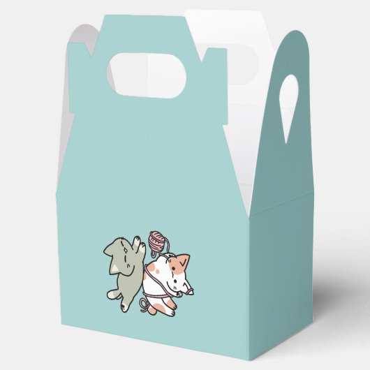 Paws and Play – Adorable Cat Illustration Bedankdoosjes (Geopend)